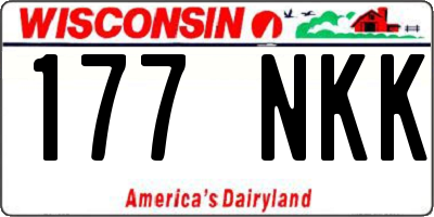 WI license plate 177NKK