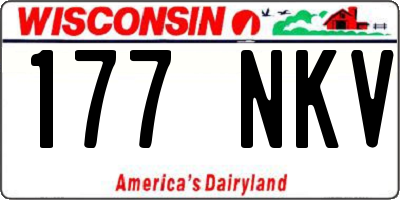WI license plate 177NKV