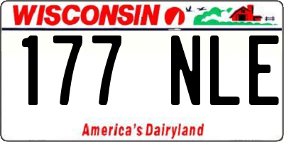 WI license plate 177NLE