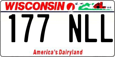 WI license plate 177NLL