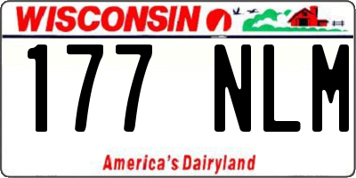 WI license plate 177NLM