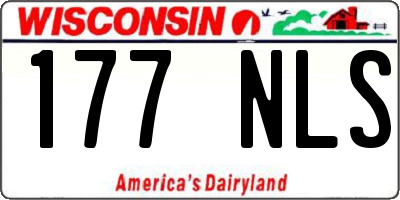 WI license plate 177NLS