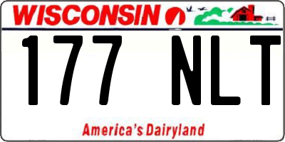 WI license plate 177NLT