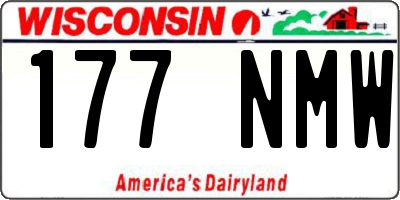 WI license plate 177NMW