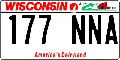 WI license plate 177NNA