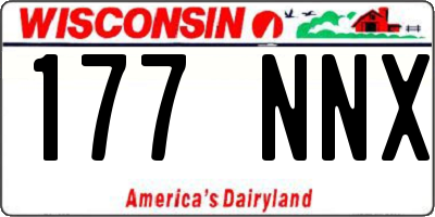 WI license plate 177NNX