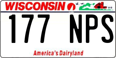 WI license plate 177NPS