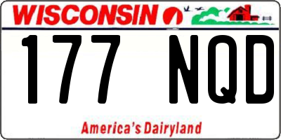 WI license plate 177NQD