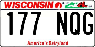 WI license plate 177NQG