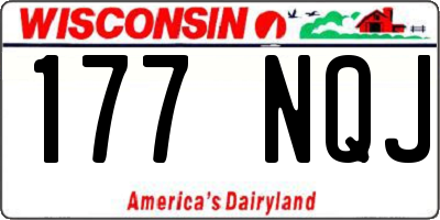 WI license plate 177NQJ