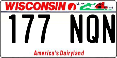 WI license plate 177NQN