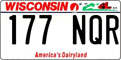 WI license plate 177NQR