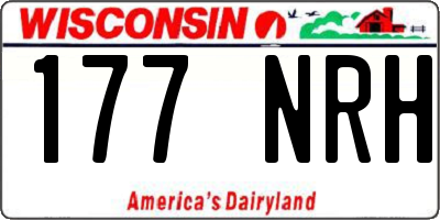 WI license plate 177NRH