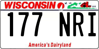 WI license plate 177NRI