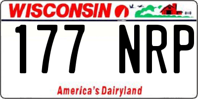 WI license plate 177NRP