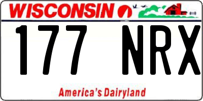 WI license plate 177NRX