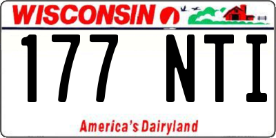 WI license plate 177NTI