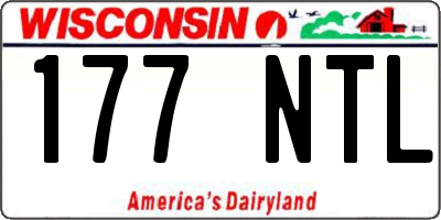WI license plate 177NTL