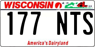 WI license plate 177NTS