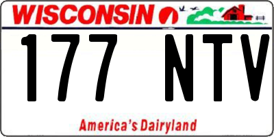 WI license plate 177NTV