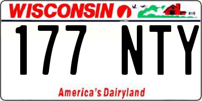 WI license plate 177NTY