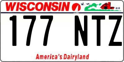 WI license plate 177NTZ