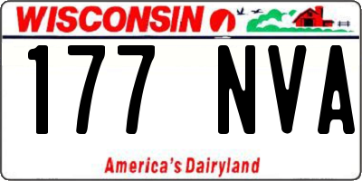 WI license plate 177NVA