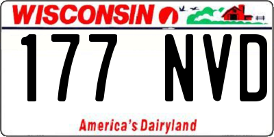 WI license plate 177NVD