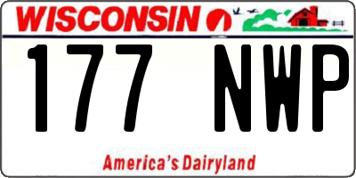 WI license plate 177NWP