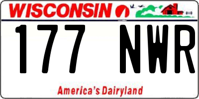 WI license plate 177NWR