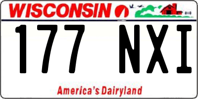 WI license plate 177NXI