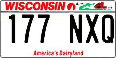 WI license plate 177NXQ