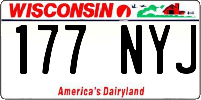 WI license plate 177NYJ