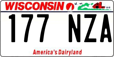 WI license plate 177NZA