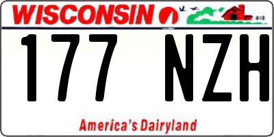WI license plate 177NZH