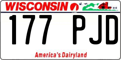 WI license plate 177PJD