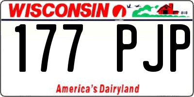 WI license plate 177PJP