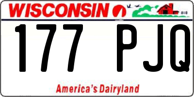 WI license plate 177PJQ