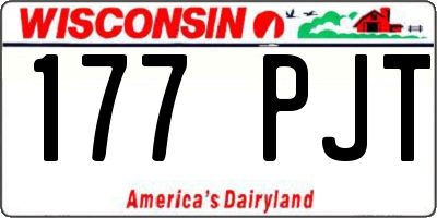 WI license plate 177PJT