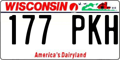 WI license plate 177PKH