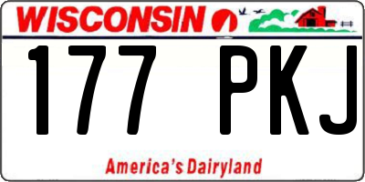 WI license plate 177PKJ