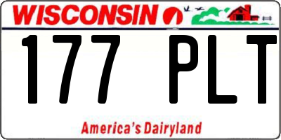 WI license plate 177PLT