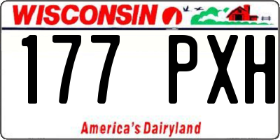 WI license plate 177PXH