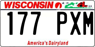 WI license plate 177PXM