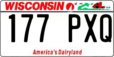 WI license plate 177PXQ