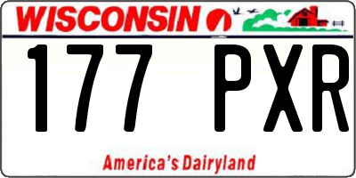 WI license plate 177PXR