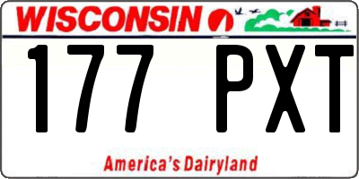 WI license plate 177PXT