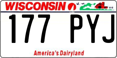 WI license plate 177PYJ
