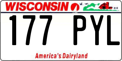 WI license plate 177PYL