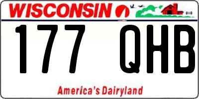 WI license plate 177QHB